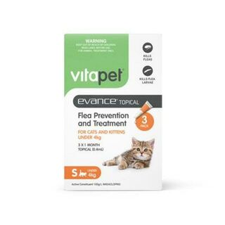 VitaPet Evance, Flea Treatment for Cats Under 4kg
