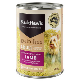 Black Hawk Grain Free Wet Dog Food Australian Lamb 400g
