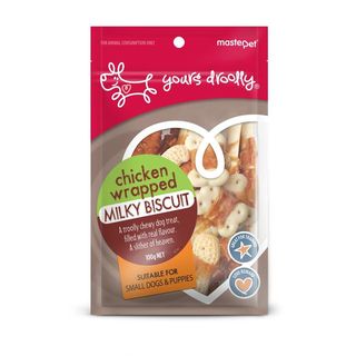 Yours Droolly Chicken Wrapped Milk Biscuits 100g