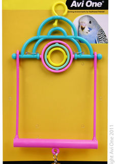 Avi One Bird Toy - 2 In 1 Swing With Turning Rings