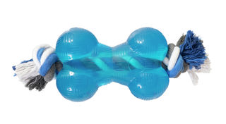 Yours Droolly Strong Bone with Rope - Large