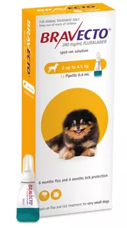 Bravecto Spot On Solution For Very Small Dogs 2-4.5kg