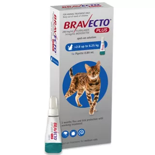 Bravecto PLUS Medium Cat 2.8-6.25kg