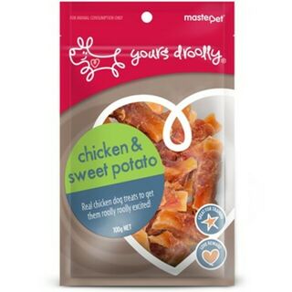Yours Droolly Chicken & Sweet Potato Dog Treats 110g