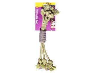 3 Rope Spiral Grip Green/Grey 40cm
