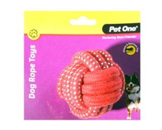 Rope Ball Red/Blue 10cm DIA