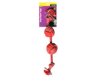 Rope With 2 Rope Ball Red/Blue 40cm