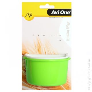 Bird Feeder Plastic D Feeder W/Metal Holder 2pk Nested 7.1 & 7.5cm