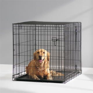Savic Dog Cottage Black Wire Crate 42