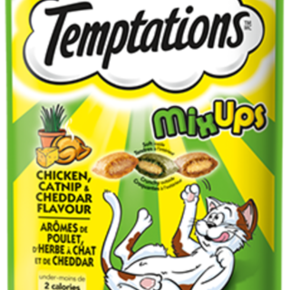 Whiskas Temptations - Mixups Chicken; Catnip & Cheddar Flavours 85g