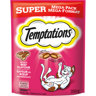 Whiskas Temptations - Super Mega Pack Hearty Beef Flavour 350g