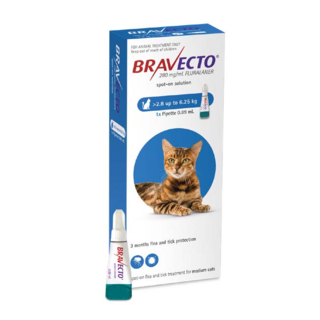 Bravecto Spot-On Medium Cat 2.8-6.25kg