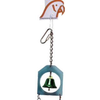 Bird Toy Acrylic Window with Bell