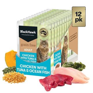 Black Hawk Cat Chicken Tuna Fish 85g x 12
