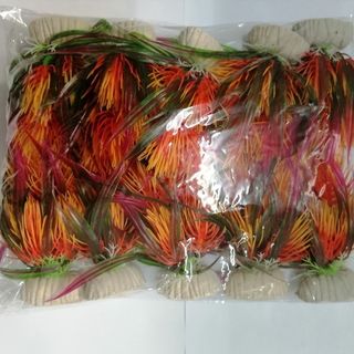 10 x Bushy Plastic Plant 10cm
