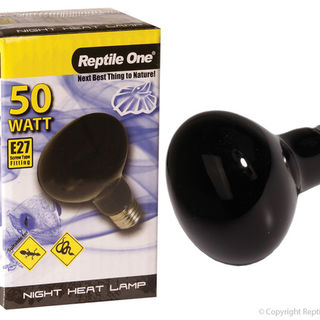 Reptile One Heat Lamp Night Light 50W E27 Screw Fitting