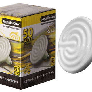 Reptile One Heat Lamp Ceramic 50W E27 Screw Fitting