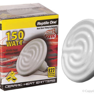 Reptile One Heat Lamp Ceramic 150W E27 Screw Fitting