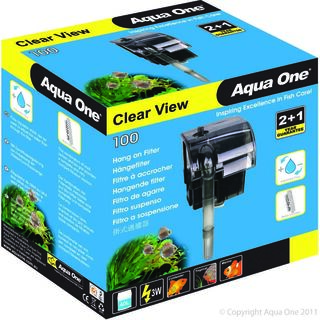 Aqua One H100 ClearView Hang On Filter 180l/hr