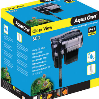 Aqua One H500 ClearView Hang On Filter 500l/hr