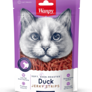 Wanpy Cat Duck Jerky Strips 80g