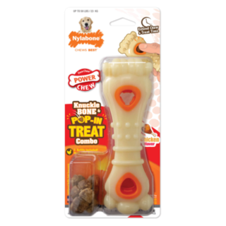 Nylabone Knuckle Bone & Pop-in Treat Combo Giant