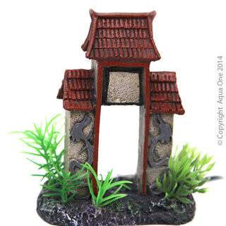 Aqua One Ornament - Betta Square Column Arch 10cm