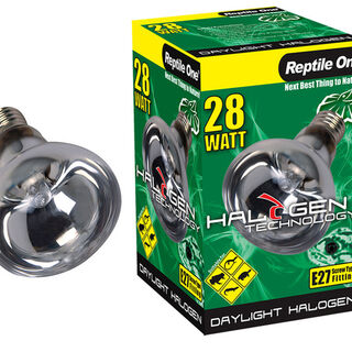 Reptile One Halogen Heat Lamp Daylight 28W (eqv.40w) E27 Screw Fitting