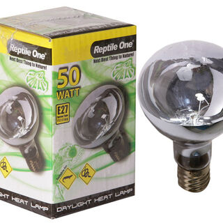 Reptile One Heat Lamp Day Light 50W E27 Screw Fitting