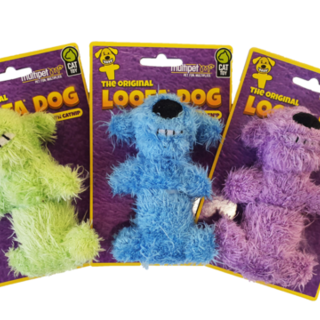 Loofa Dog with Catnip 9cm