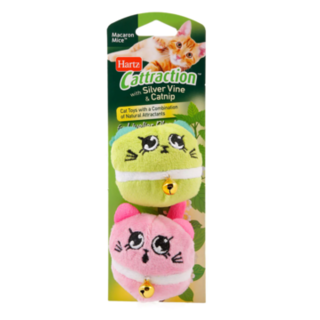Hartz Cattraction with Silver Vine & Catnip Macaron Mice Cat Toy