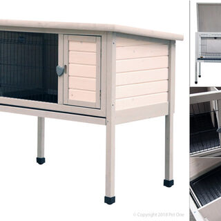 Pet One Rabbit Hutch - With Run