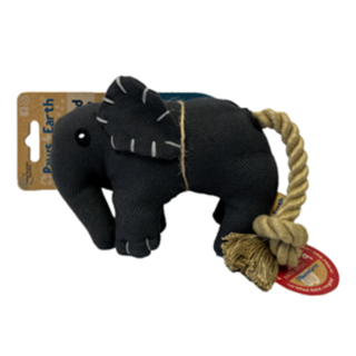 PAWS 4 EARTH DOG TOY ELEPHANT ROPE TAIL SMALL