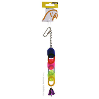 Avi One Bird Toy - Acrylic 3 Chains W/bell