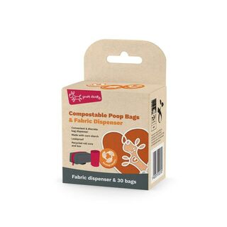 Yours Droolly Compostable Poop Bags and Dispenser