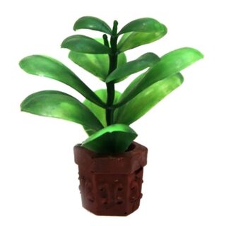 Aqua One Ornament - Betta Pot Plant Green 10cm