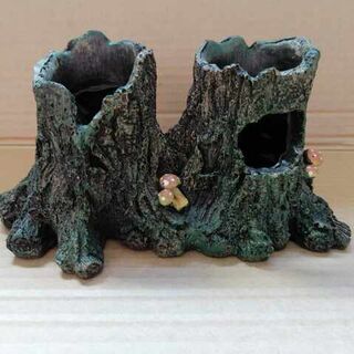 Tree Trunk with Mushrooms