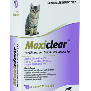 Moxiclear For Kittens and Small Cats up to 4kg