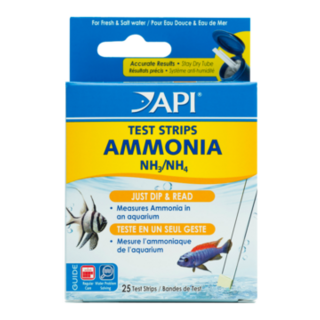 API Ammonia Test Strips - Fresh/Salt 25 tests