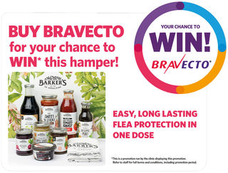 Buy Bravecto to win a Barkers Hamper