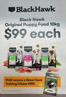 Black Hawk Puppy Promotion