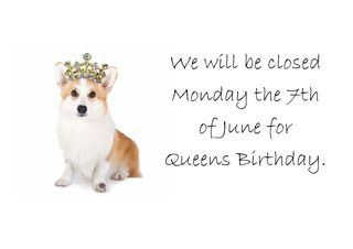 Closed Queens Birthday 