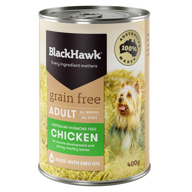 Black Hawk Grain Free Wet Dog Food Australian Chicken 400g