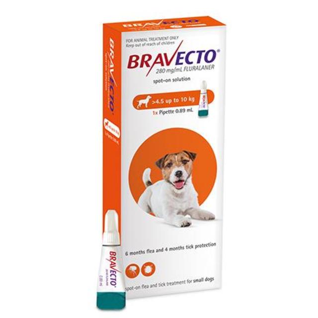 Bravecto Spot On Small Dog 4.5 - 10kg