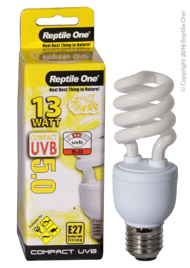 Reptile One Bulb Compact UVB 5.0 13W E27 Fitting