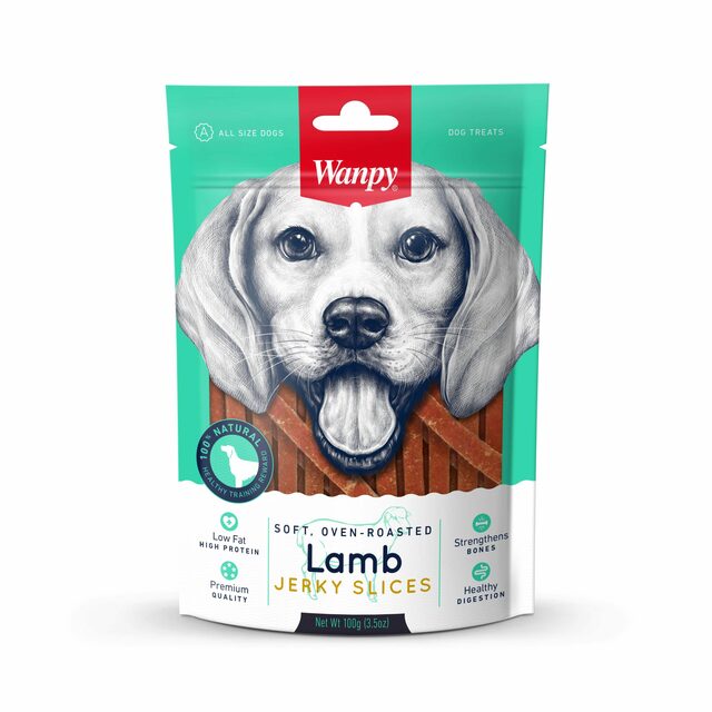 Wanpy Dog Lamb Jerky Slices 100g