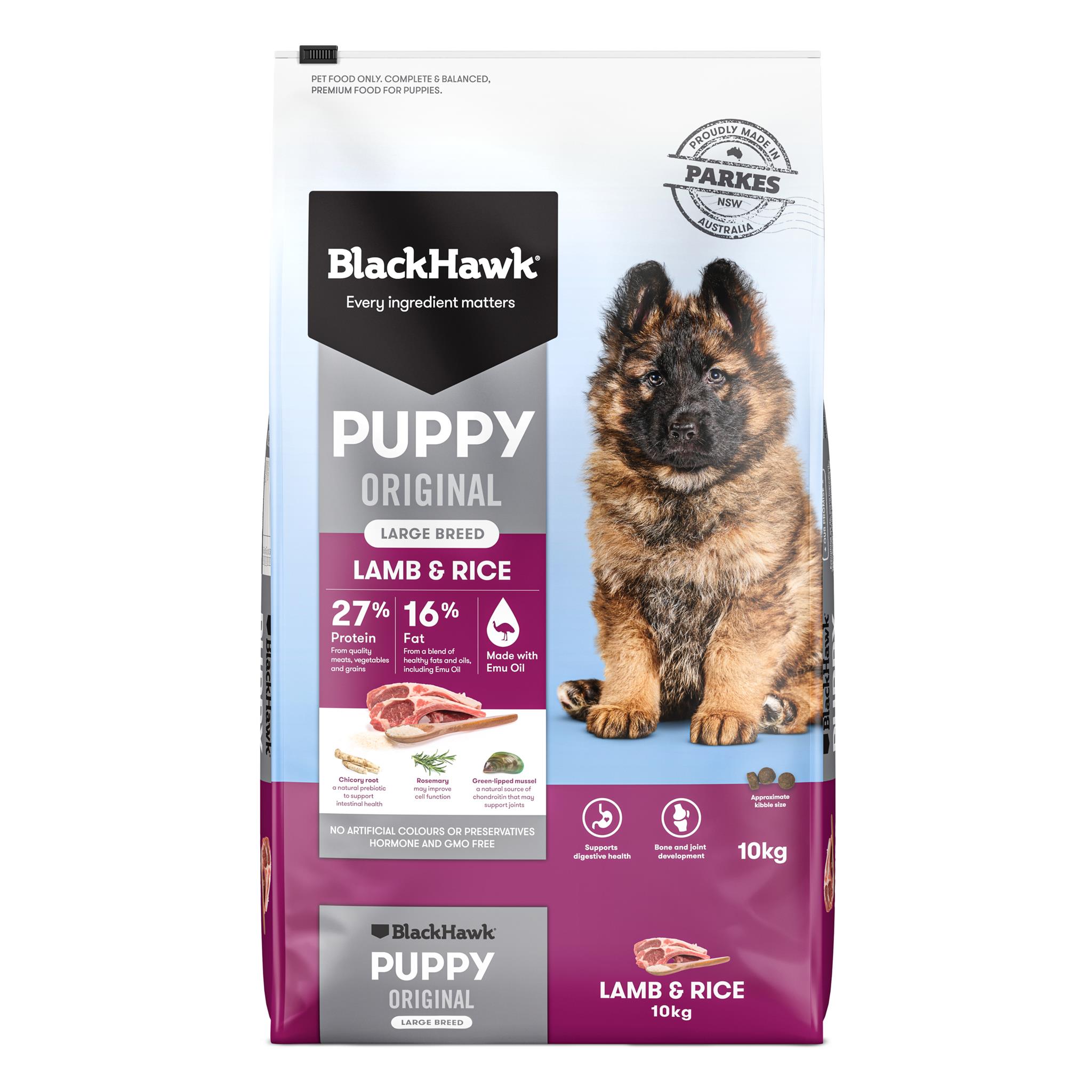 Black Hawk Puppy Large Breed Original Lamb Rice 10kg