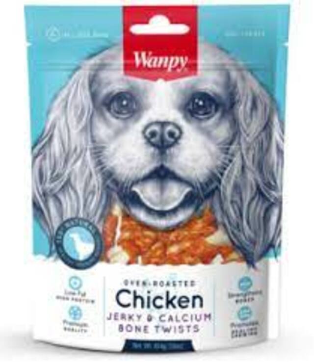 Wanpy Chicken and Calcium Bone Dog Treat 454g