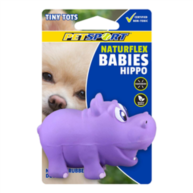 Hartz purple sales hippo dog toy