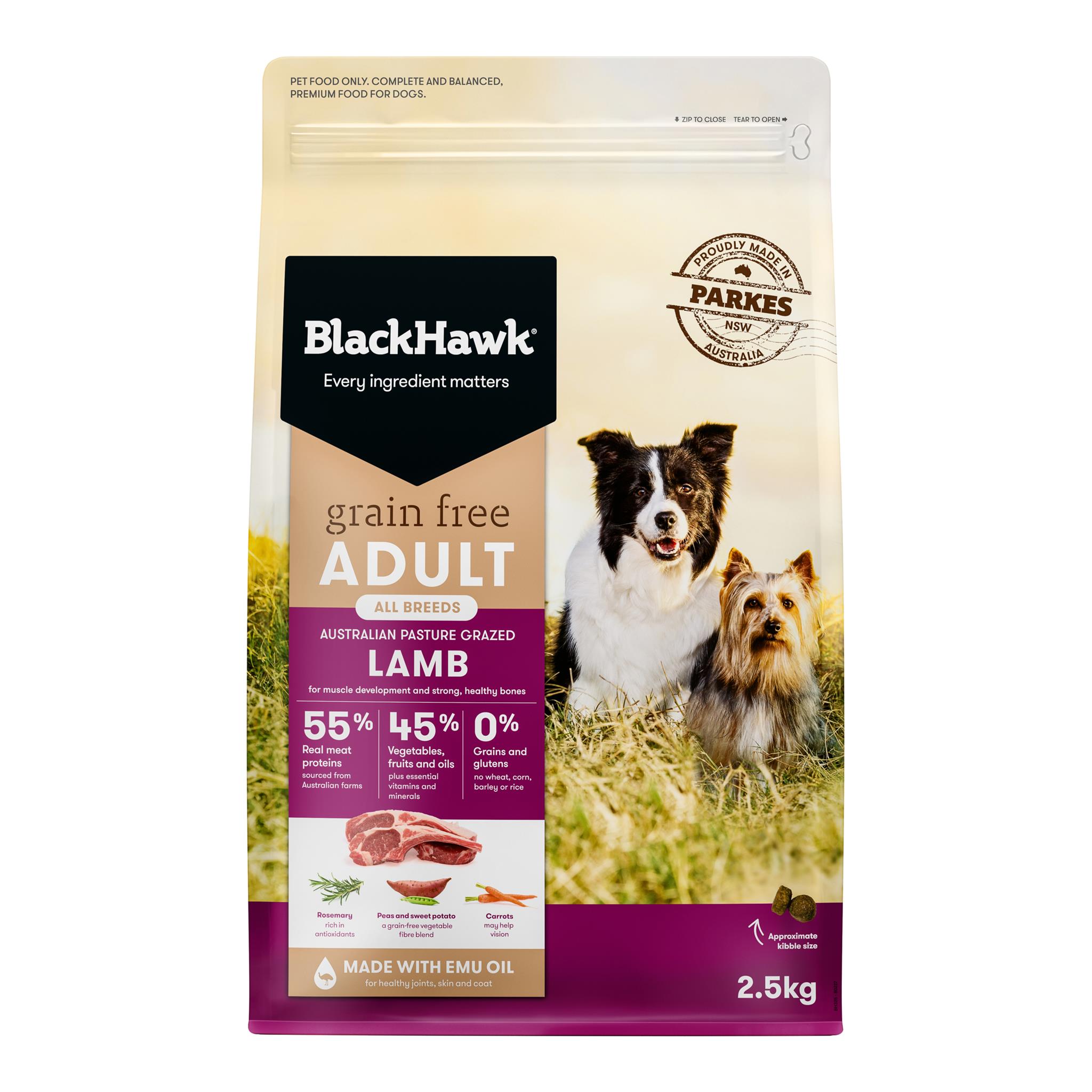 Black Hawk Dog Grain Free Lamb 15kg